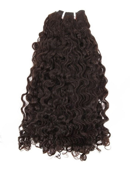 Lager Malaysisk Naturlig Svart/Ombre Deep Curl Dobbeltrukne menneskehårinnslag 300g 28"