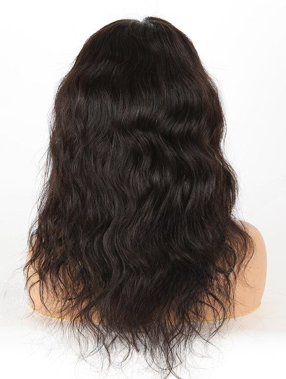 Stock Full Lace Indian Remy #1B/27 Light Yaki Echthaar Perücke 16" 130%