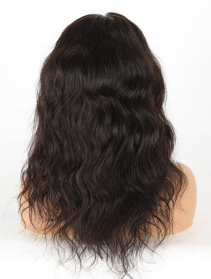 Stock Full Lace Brazilian Natural Color Natural Wave Human Hair Wigs