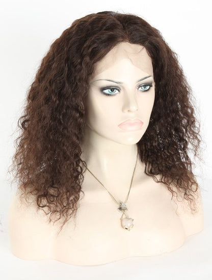 Stock Full Lace Chinese Natural Color Molado Curl Human Hair Wig