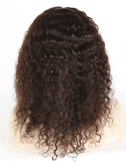 Stock Full Lace Chinese Natural Color Molado Curl Human Hair Wig