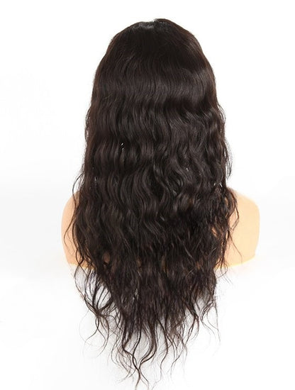 Stock Full Lace Brazilian Natural Color Natural Wave Human Hair Wigs