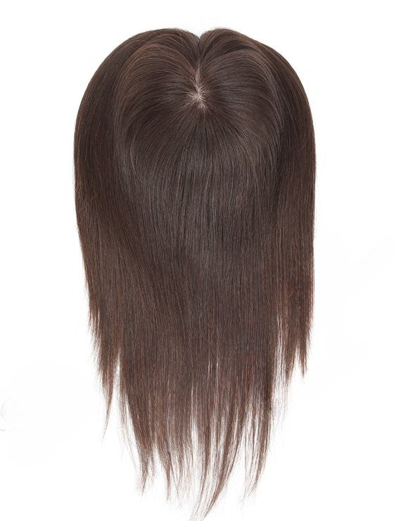 Stock European Virgin Natural Color Straight Human Hair Silk Top Toppers