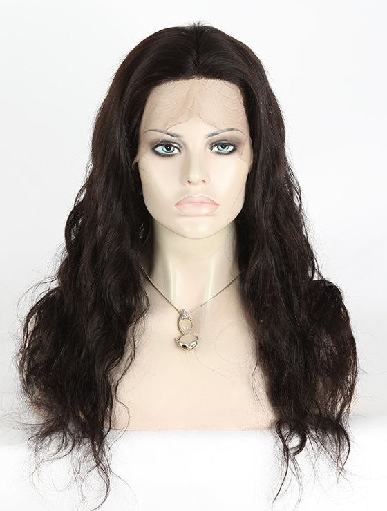 Stock Full Lace Brazilian Natural Color Natural Straight Human Hair Silk Top Wig