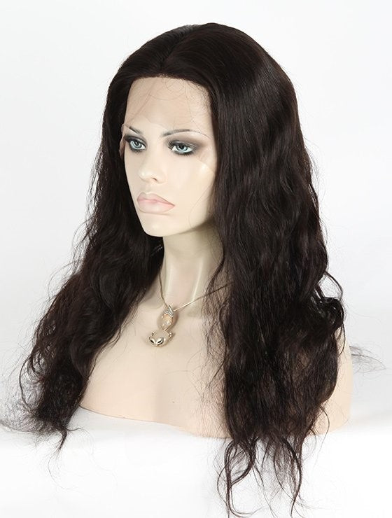 Stock Full Lace Brazilian Natural Color Natural Straight Human Hair Silk Top Wig