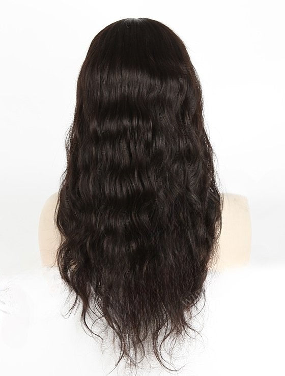 Stock Full Lace Brazilian Natural Color Natural Straight Human Hair Silk Top Wig