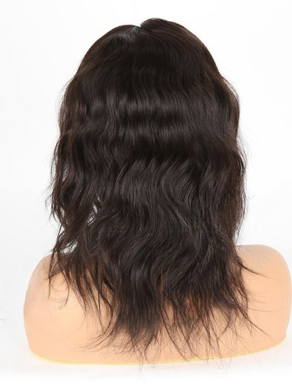 Stock Full Lace Brazilian Natural Color Natural Wave Human Hair Wigs