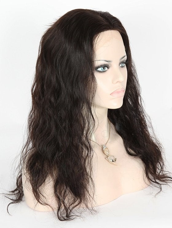 Lager helblonde malaysisk naturlig farge lys Yaki menneskehårparykker 14-16" med silketopp 4,5" x 4,5" 130 % tetthet